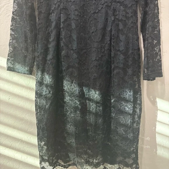 Stanzino Black Lace Long Sleeve Dress - Picture 6 of 8